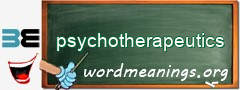 WordMeaning blackboard for psychotherapeutics
